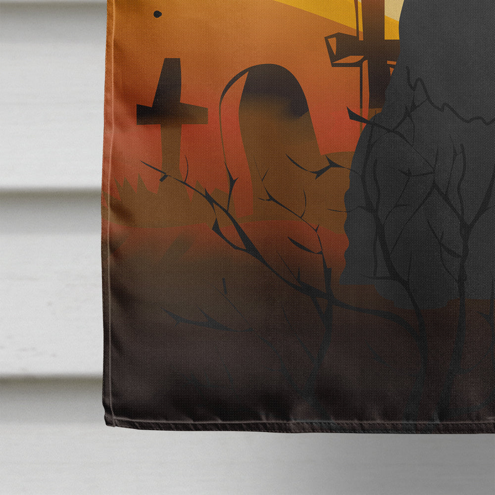 Halloween Giant Schnauzer House Flag 28x40 Porch Sleeve Pole Decorative Outside Yard Banner Artwork Wall Hanging, Polyester