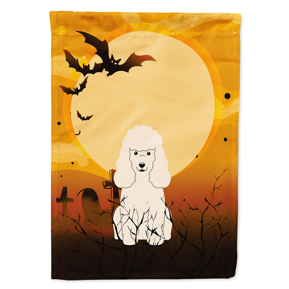 Halloween Poodle White House Flag 28x40 Porch Sleeve Pole Decorative Outside Yard Banner Artwork Wall Hanging, Polyester