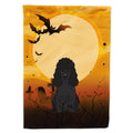 Halloween Poodle Black House Flag 28x40 Porch Sleeve Pole Decorative Outside Yard Banner Artwork Wall Hanging, Polyester