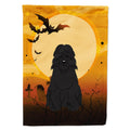 Halloween Bouvier des Flandres House Flag 28x40 Porch Sleeve Pole Decorative Outside Yard Banner Artwork Wall Hanging, Polyester