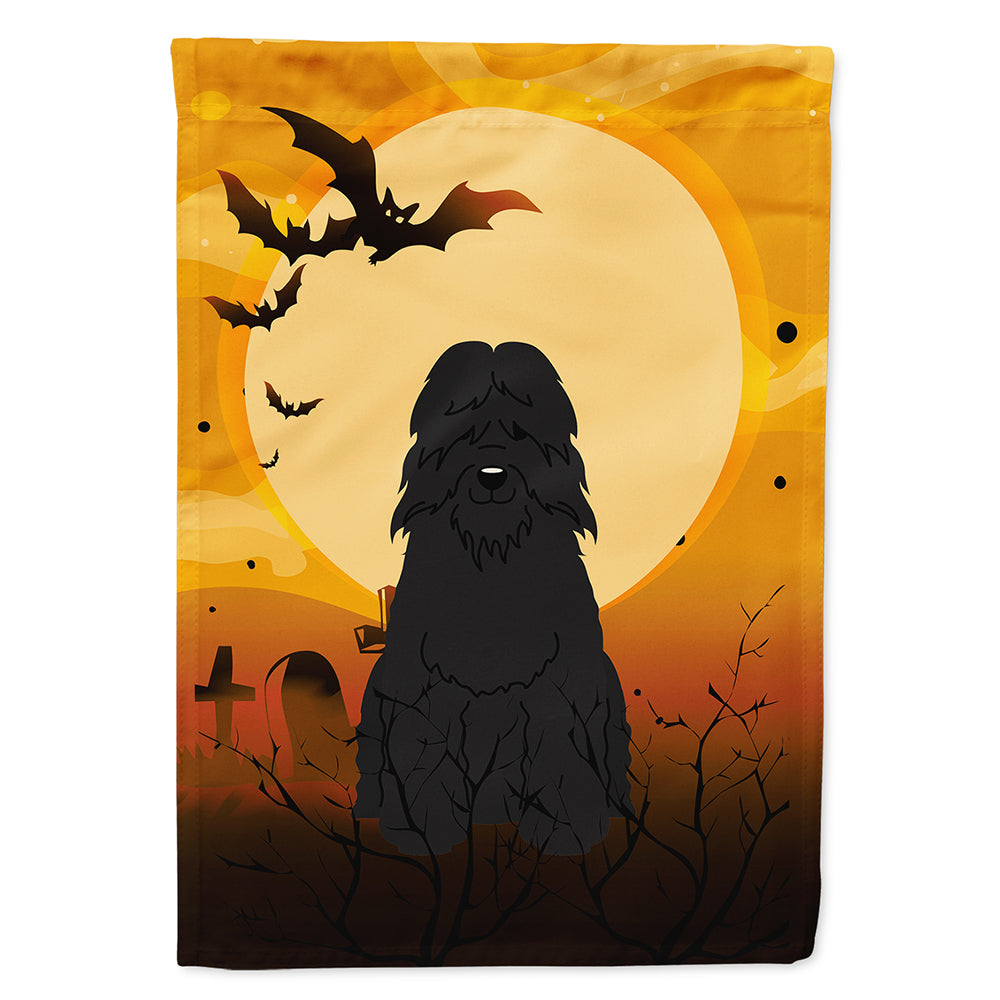 Halloween Bouvier des Flandres House Flag 28x40 Porch Sleeve Pole Decorative Outside Yard Banner Artwork Wall Hanging, Polyester