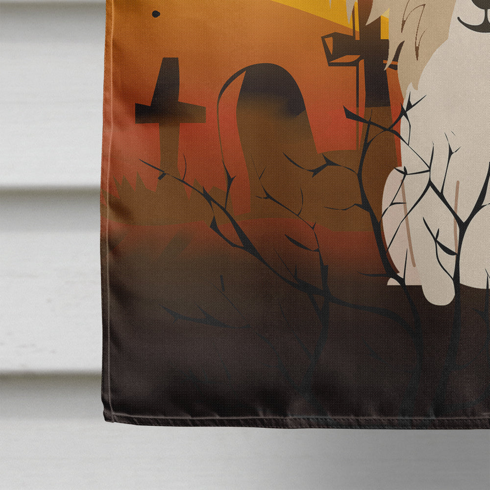 Halloween Papillon Sable White House Flag 28x40 Porch Sleeve Pole Decorative Outside Yard Banner Artwork Wall Hanging, Polyester