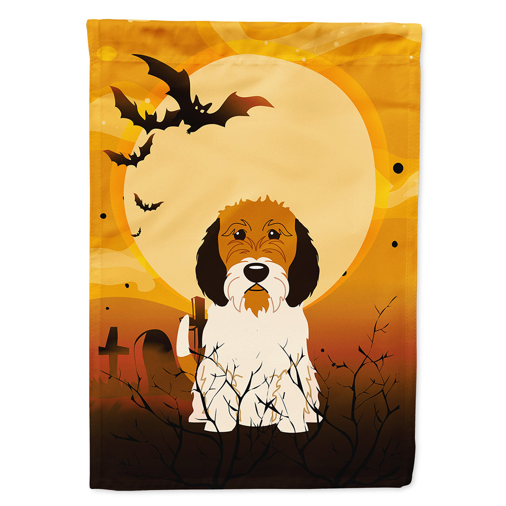 Halloween Petit Basset Griffon Veenden House Flag 28x40 Porch Sleeve Pole Decorative Outside Yard Banner Artwork Wall Hanging, Polyester