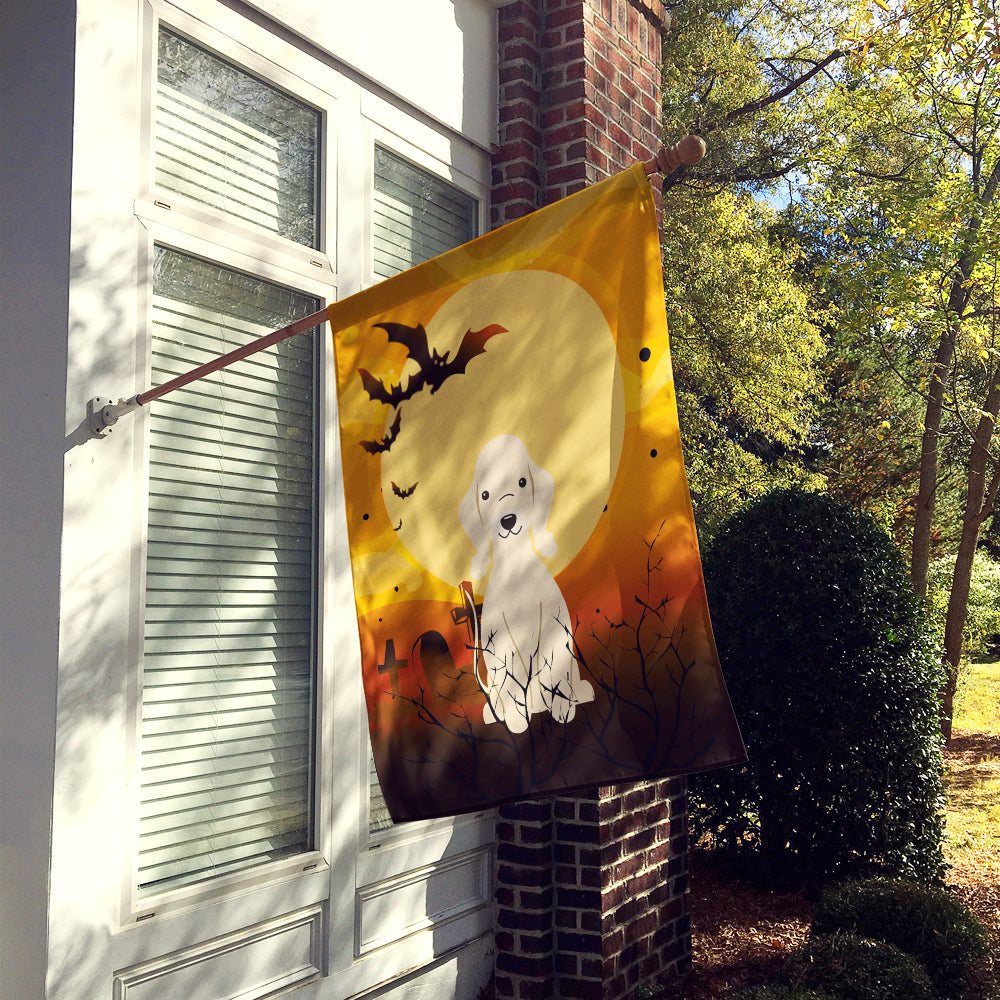 Halloween Bedlington Terrier Sandy House Flag 28x40 Porch Sleeve Pole Decorative Outside Yard Banner Artwork Wall Hanging, Polyester