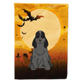 Halloween Cocker Spaniel Black House Flag 28x40 Porch Sleeve Pole Decorative Outside Yard Banner Artwork Wall Hanging, Polyester