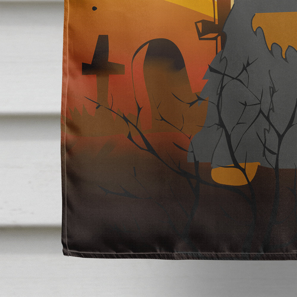 Halloween Cocker Spaniel Black Tan House Flag 28x40 Porch Sleeve Pole Decorative Outside Yard Banner Artwork Wall Hanging, Polyester