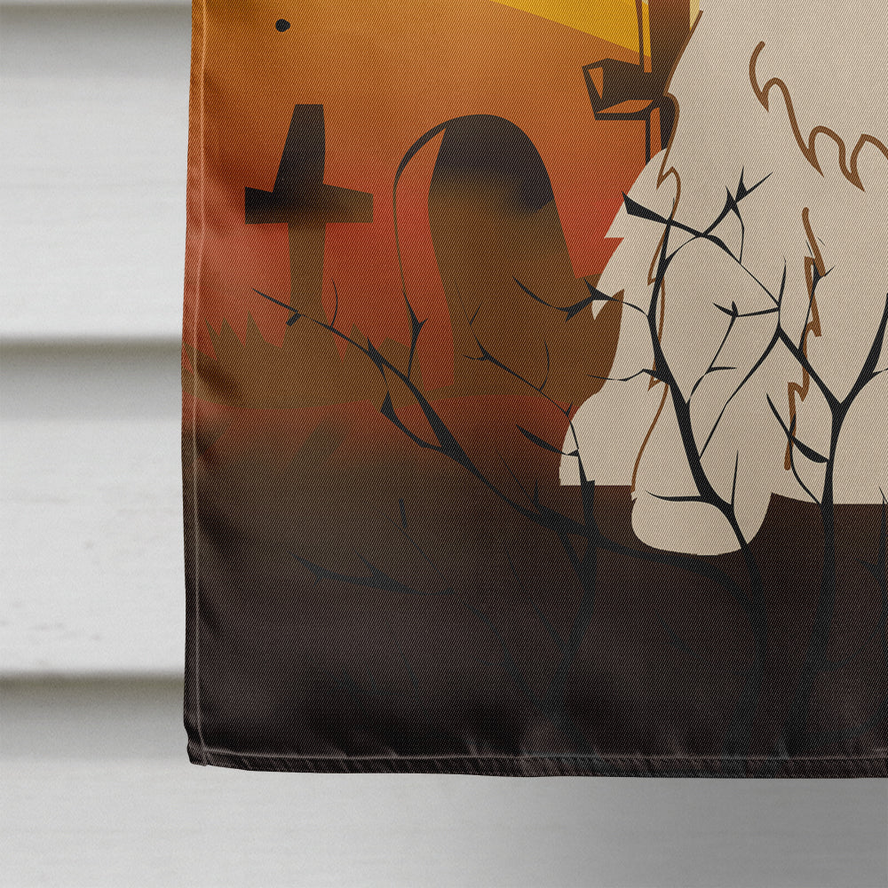Halloween Cocker Spaniel Buff House Flag 28x40 Porch Sleeve Pole Decorative Outside Yard Banner Artwork Wall Hanging, Polyester