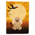 Halloween Pekingese Fawn Sable House Flag 28x40 Porch Sleeve Pole Decorative Outside Yard Banner Artwork Wall Hanging, Polyester