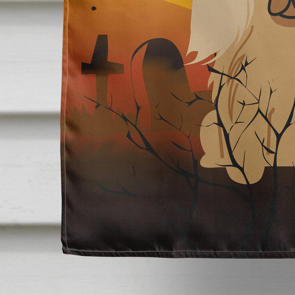 Halloween Pekingese Fawn Sable House Flag 28x40 Porch Sleeve Pole Decorative Outside Yard Banner Artwork Wall Hanging, Polyester