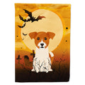 Halloween Jack Russell Terrier House Flag 28x40 Porch Sleeve Pole Decorative Outside Yard Banner Artwork Wall Hanging, Polyester