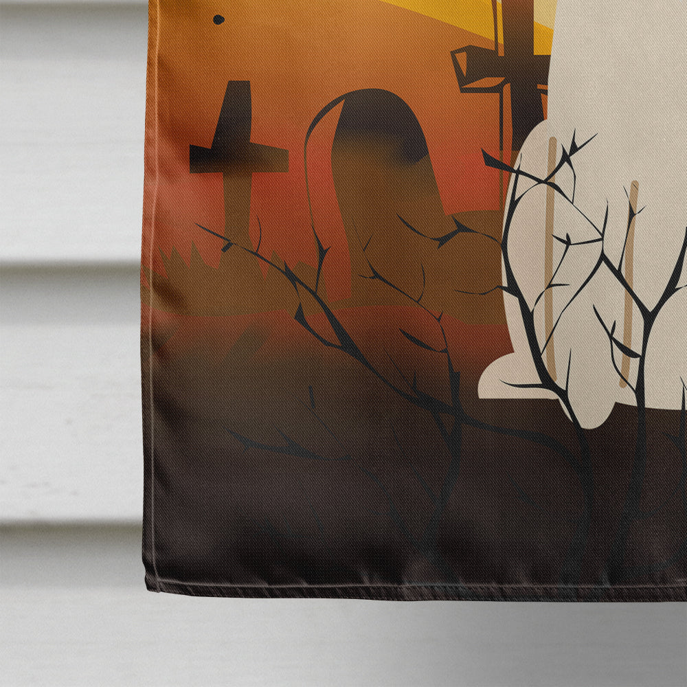 Halloween Jack Russell Terrier House Flag 28x40 Porch Sleeve Pole Decorative Outside Yard Banner Artwork Wall Hanging, Polyester