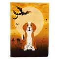 Halloween English Foxhound House Flag 28x40 Porch Sleeve Pole Decorative Outside Yard Banner Artwork Wall Hanging, Polyester