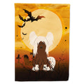 Halloween Chinese Crested Cream House Flag 28x40 Porch Sleeve Pole Decorative Outside Yard Banner Artwork Wall Hanging, Polyester