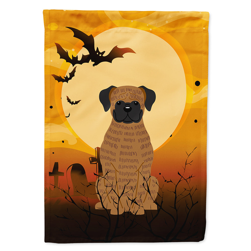 Halloween Brindle Boxer House Flag 28x40 Porch Sleeve Pole Decorative Outside Yard Banner Artwork Wall Hanging, Polyester