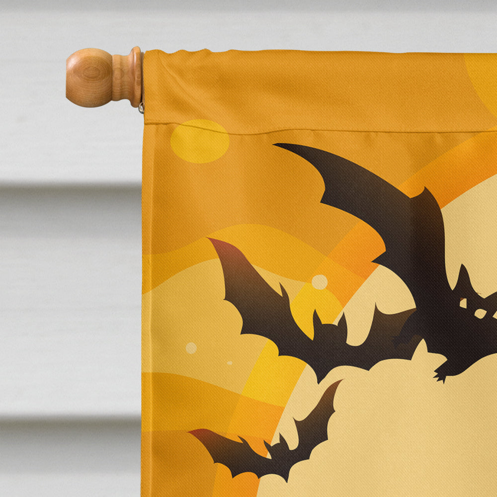 Halloween Border Collie Red White House Flag 28x40 Porch Sleeve Pole Decorative Outside Yard Banner Artwork Wall Hanging, Polyester