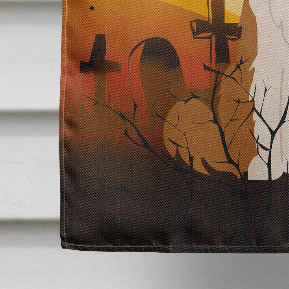 Halloween Border Collie Red White House Flag 28x40 Porch Sleeve Pole Decorative Outside Yard Banner Artwork Wall Hanging, Polyester