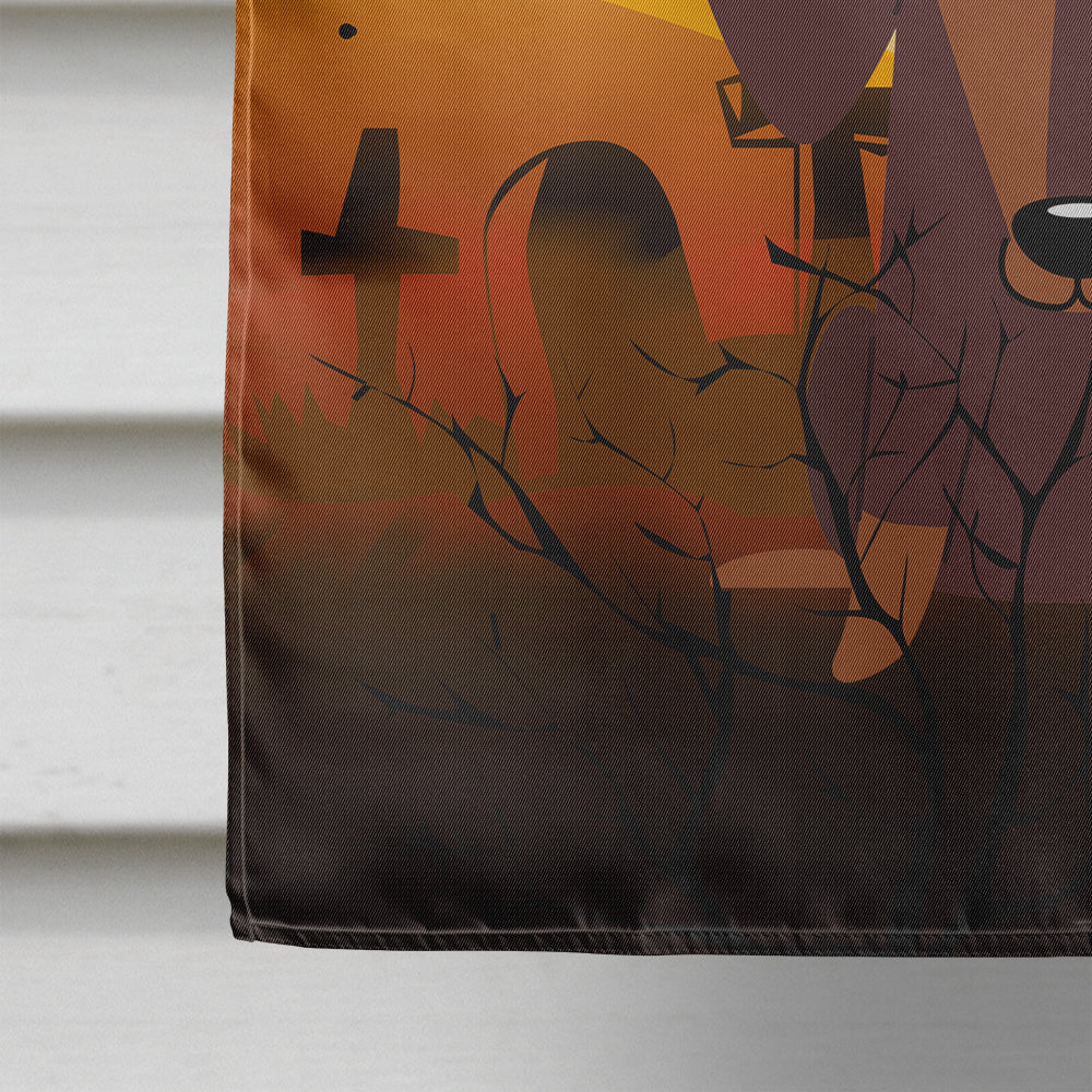 Halloween Dachshund Chocolate House Flag 28x40 Porch Sleeve Pole Decorative Outside Yard Banner Artwork Wall Hanging, Polyester