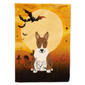 Halloween Bull Terrier Brindle House Flag 28x40 Porch Sleeve Pole Decorative Outside Yard Banner Artwork Wall Hanging, Polyester
