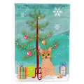 Australian Mist Cat Merry Christmas Tree House Flag 28x40 Porch Sleeve Pole Decorative Outside Yard Banner Artwork Wall Hanging, Polyester