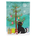 Bombay Cat Merry Christmas Tree House Flag 28x40 Porch Sleeve Pole Decorative Outside Yard Banner Artwork Wall Hanging, Polyester