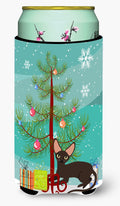 Peterbald Cat Merry Christmas Tree Tall Boy Hugger Can Cooler Sleeve Machine Washable Drink Collapsible Insulator Beverage Insulated Holder