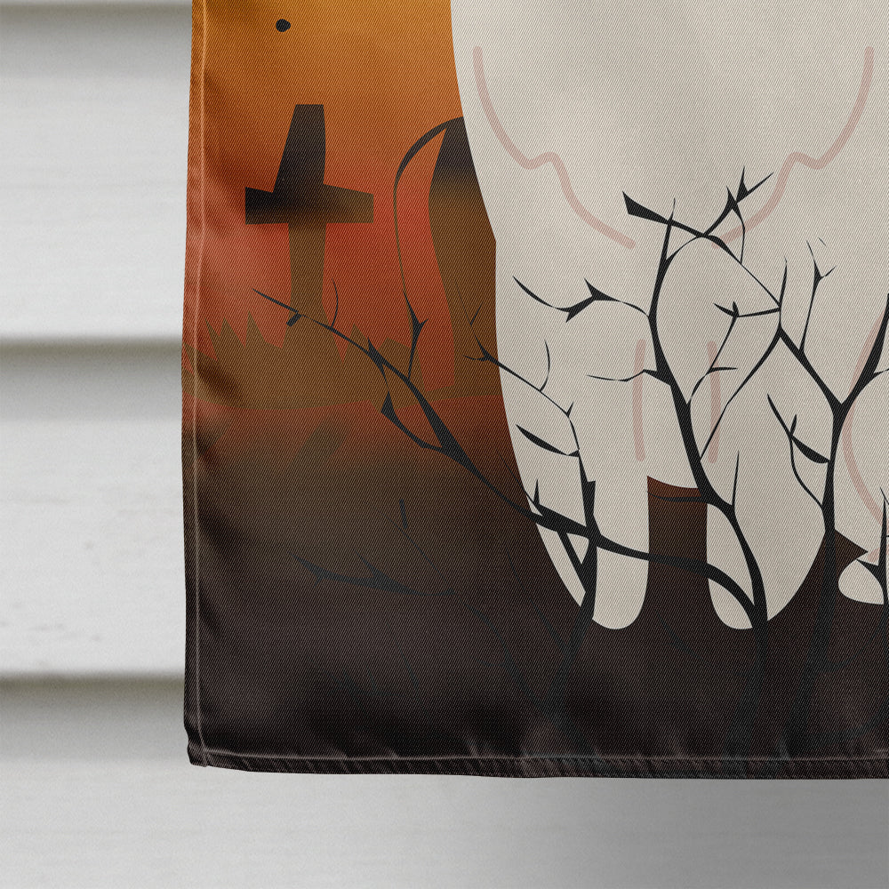 Halloween Turkish Angora Cat House Flag 28x40 Porch Sleeve Pole Decorative Outside Yard Banner Artwork Wall Hanging, Polyester