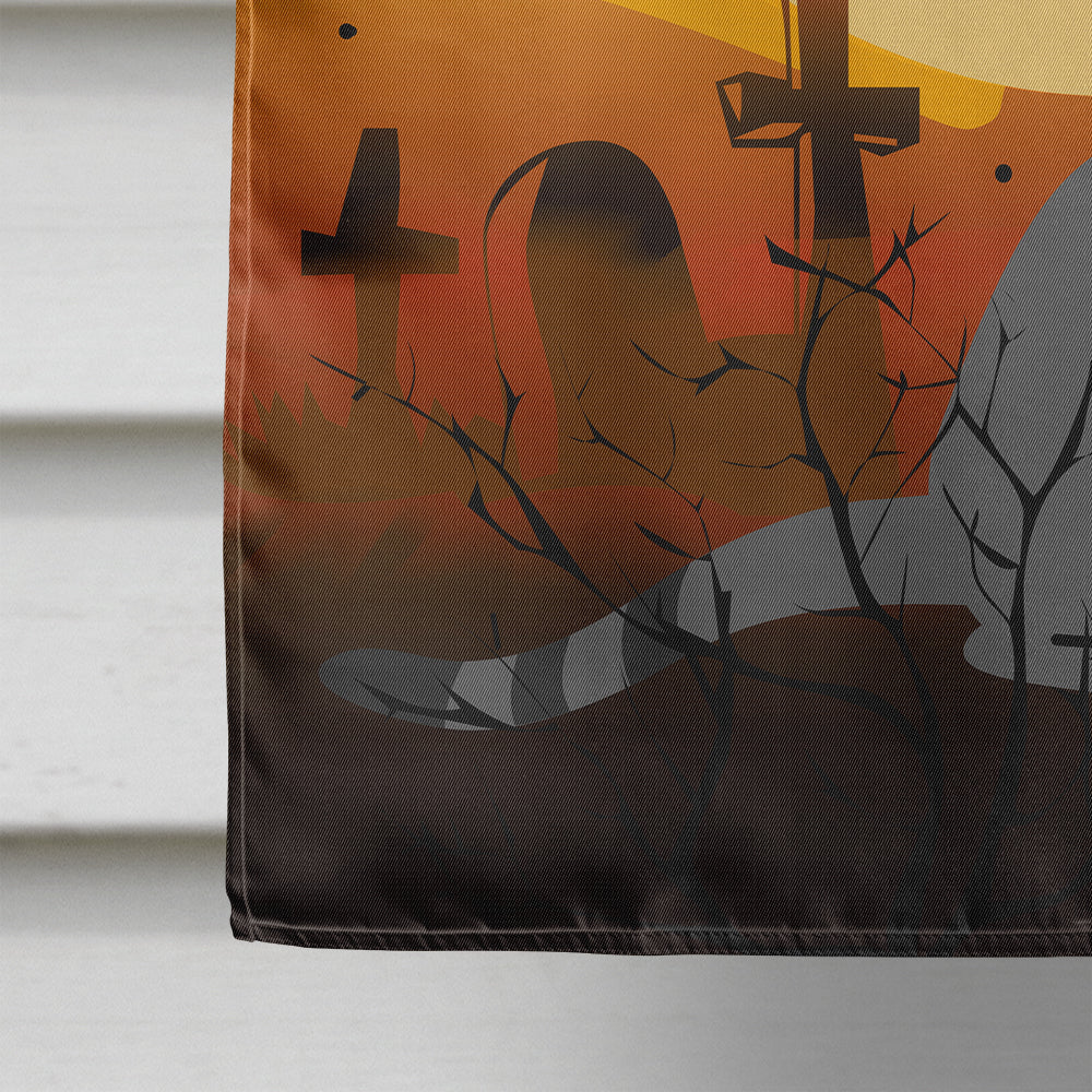 Halloween Asian Cat House Flag 28x40 Porch Sleeve Pole Decorative Outside Yard Banner Artwork Wall Hanging, Polyester