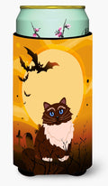 Halloween Himalayan Cat Tall Boy Hugger Can Cooler Sleeve Machine Washable Drink Collapsible Insulator Beverage Insulated Holder