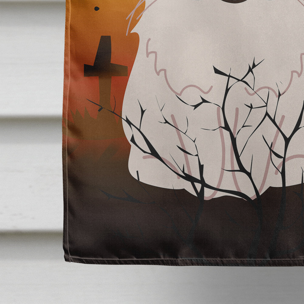 Halloween Persian Cat House Flag 28x40 Porch Sleeve Pole Decorative Outside Yard Banner Artwork Wall Hanging, Polyester