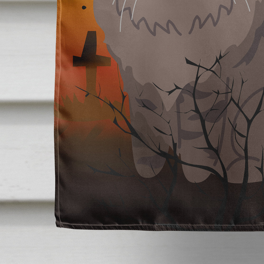 Halloween Siberian Cat House Flag 28x40 Porch Sleeve Pole Decorative Outside Yard Banner Artwork Wall Hanging, Polyester