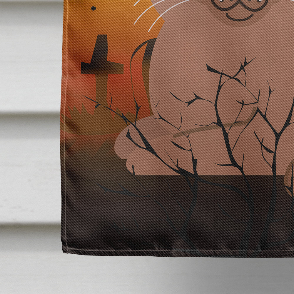 Halloween Tonkinese Cat House Flag 28x40 Porch Sleeve Pole Decorative Outside Yard Banner Artwork Wall Hanging, Polyester