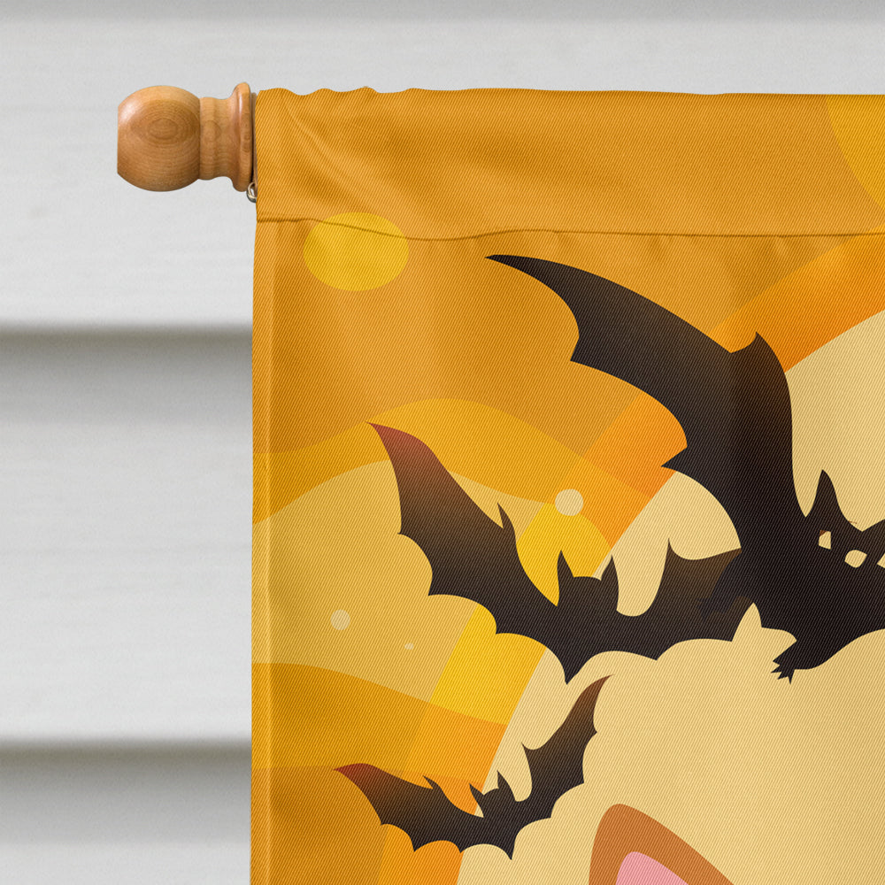Halloween Ural Rex Cat House Flag 28x40 Porch Sleeve Pole Decorative Outside Yard Banner Artwork Wall Hanging, Polyester