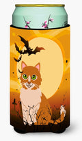 Halloween Ural Rex Cat Tall Boy Hugger Can Cooler Sleeve Machine Washable Drink Collapsible Insulator Beverage Insulated Holder