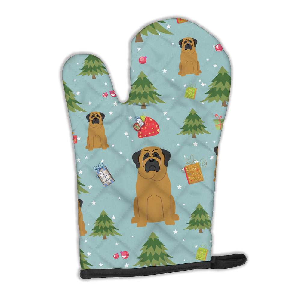 Christmas Mastiff Oven Mitt Heat Resistant Thick Oven Mitt for Hot Pans and Oven, Kitchen Mitt Protect Hands, Cooking Baking Glove