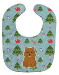 Christmas Norwich Terrier Baby Bib Easy-Clean Baby Bib Baby Feeding Accessory Baby Mealtime Essential, 10 x 13, Multicolor