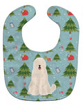 Christmas South Russian Sheepdog Baby Bib Easy-Clean Baby Bib Baby Feeding Accessory Baby Mealtime Essential, 10 x 13, Multicolor