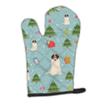 Christmas Moscow Watchdog Oven Mitt Heat Resistant Thick Oven Mitt for Hot Pans and Oven, Kitchen Mitt Protect Hands, Cooking Baking Glove