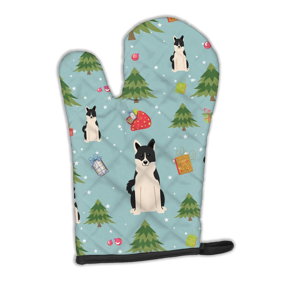 Christmas Russo-European Laika Spitz Oven Mitt Heat Resistant Thick Oven Mitt for Hot Pans and Oven, Kitchen Mitt Protect Hands, Cooking Baking Glove