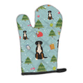 Christmas Greater Swiss Mountain Dog Oven Mitt Heat Resistant Thick Oven Mitt for Hot Pans and Oven, Kitchen Mitt Protect Hands, Cooking Baking Glove
