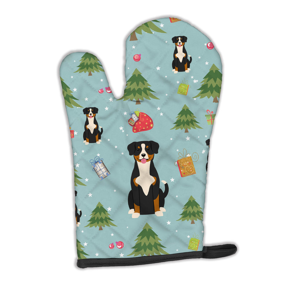 Christmas Entlebucher Oven Mitt Heat Resistant Thick Oven Mitt for Hot Pans and Oven, Kitchen Mitt Protect Hands, Cooking Baking Glove