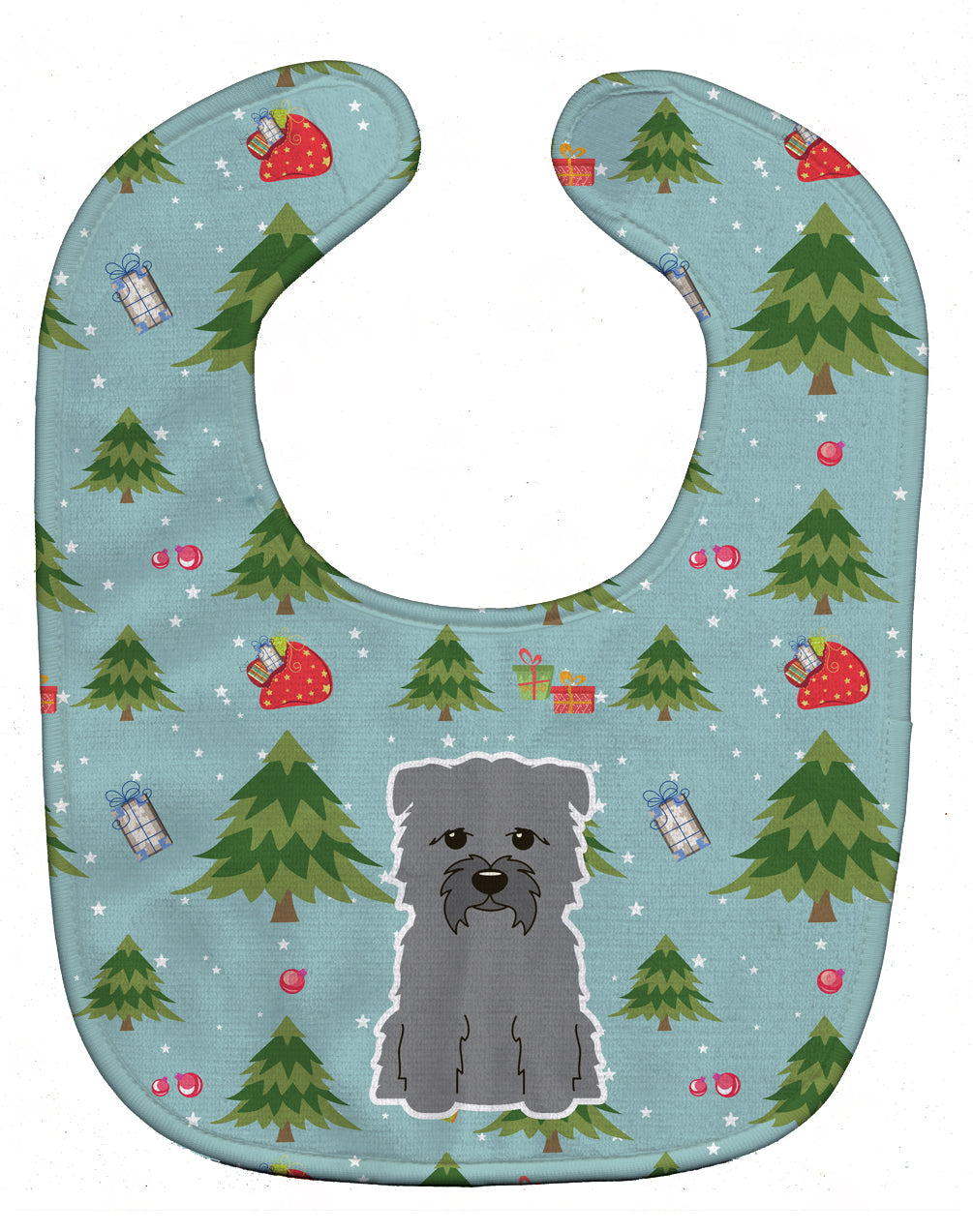 Christmas Glen of Imal Grey Baby Bib Easy-Clean Baby Bib Baby Feeding Accessory Baby Mealtime Essential, 10 x 13, Multicolor