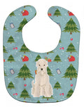 Christmas Soft Coated Wheaten Terrier Baby Bib Easy-Clean Baby Bib Baby Feeding Accessory Baby Mealtime Essential, 10 x 13, Multicolor