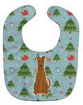 Christmas Irish Terrier Baby Bib Easy-Clean Baby Bib Baby Feeding Accessory Baby Mealtime Essential, 10 x 13, Multicolor