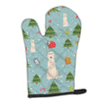 Christmas Irish Wolfhound Oven Mitt Heat Resistant Thick Oven Mitt for Hot Pans and Oven, Kitchen Mitt Protect Hands, Cooking Baking Glove