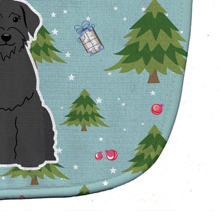 Christmas Giant Schnauzer Baby Bib Easy-Clean Baby Bib Baby Feeding Accessory Baby Mealtime Essential, 10 x 13, Multicolor