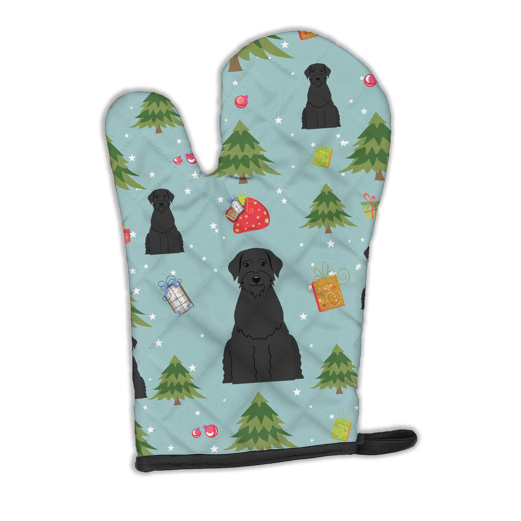 Christmas Giant Schnauzer Oven Mitt Heat Resistant Thick Oven Mitt for Hot Pans and Oven, Kitchen Mitt Protect Hands, Cooking Baking Glove