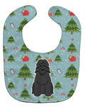 Christmas Bouvier des Flandres Baby Bib Easy-Clean Baby Bib Baby Feeding Accessory Baby Mealtime Essential, 10 x 13, Multicolor