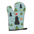 Christmas Bouvier des Flandres Oven Mitt Heat Resistant Thick Oven Mitt for Hot Pans and Oven, Kitchen Mitt Protect Hands, Cooking Baking Glove