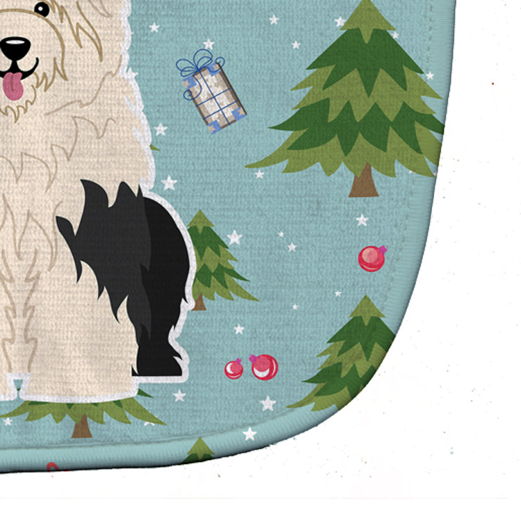 Christmas Old English Sheepdog Baby Bib Easy-Clean Baby Bib Baby Feeding Accessory Baby Mealtime Essential, 10 x 13, Multicolor