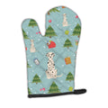 Christmas Dalmatian Oven Mitt Heat Resistant Thick Oven Mitt for Hot Pans and Oven, Kitchen Mitt Protect Hands, Cooking Baking Glove